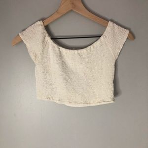 Brandy Melville off the shoulder crop top